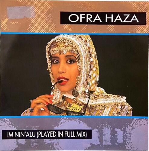OFRA HAZA "Im Nin´alu" 3 Versions Maxi-Single D 1988 Teldec 6.20884 AE - Afbeelding 1 van 4