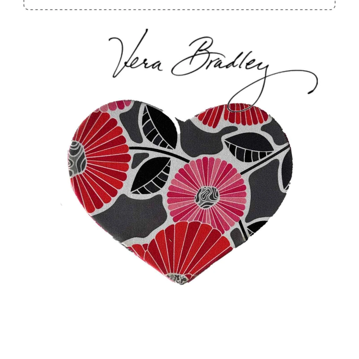 Vera bradley heart shaped jewelry box clearance