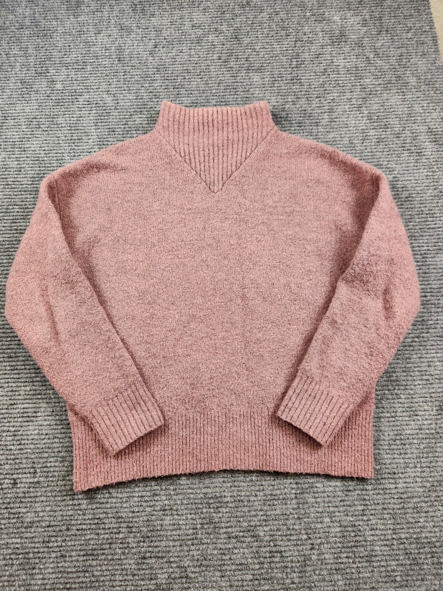 Madewell Sweater Womens S Pink Pullover Wool Alpaca Blend Mock
