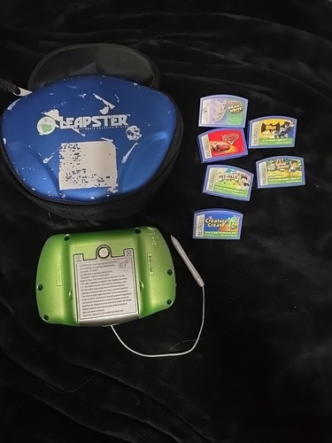 Leapster 2020 Leap Frog Game System Console NONWORKING For Parts & 6 Games
