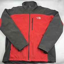 The North Face Apex Bionic Jacket Men’s  L Red Black Soft Shell Outdoor Full Zip