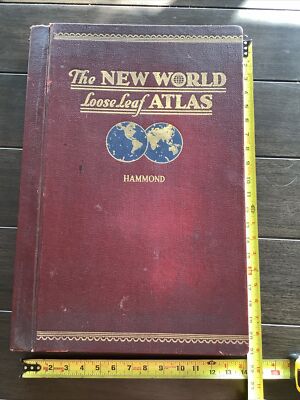 Hammond, C.S. The New World Looseleaf Atlas 14  X 21 