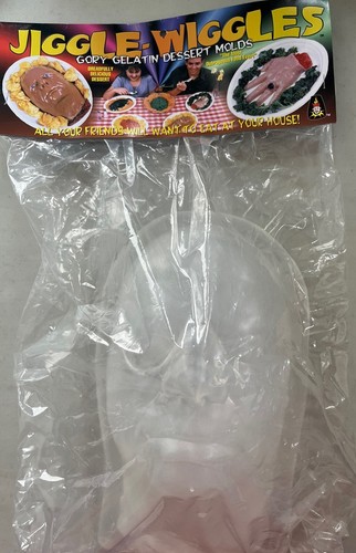 Molde de gelatina sangrienta cabeza cortada Jiggle Wiggle Halloween de colección 1999 utilería nuevo en stock nuevo - Imagen 2 de 3
