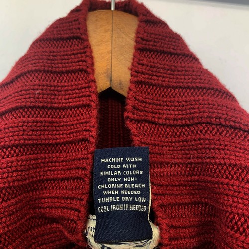 Suéter Abercrombie and Fitch para mujer talla mediana rojo cuello alto acanalado - Imagen 5 de 9