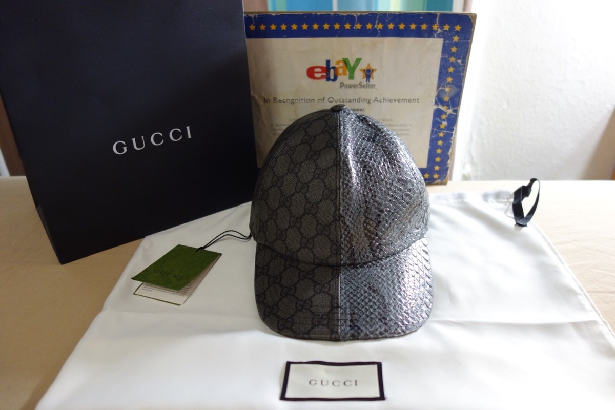 Gucci Hat M Half Peyton GG Sup PR + Python J E Grey/Black + Gucci Hat M Half Peyton GG Sup PR + Python J E Grey/Black +