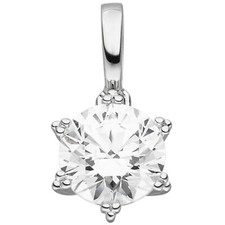 Anhänger 333 Weißgold 8 Karat Kettenanhänger Zirkonia Weißgoldanhänger