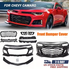 Front Bumper Cover Grille Full Body Kit For 2016-2018 Chevrolet Camaro ZL1 Style