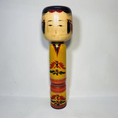 Large Kokeshi Doll Masao Saito Kimono Approx. Height 39.5cm Vintage Rare Retro