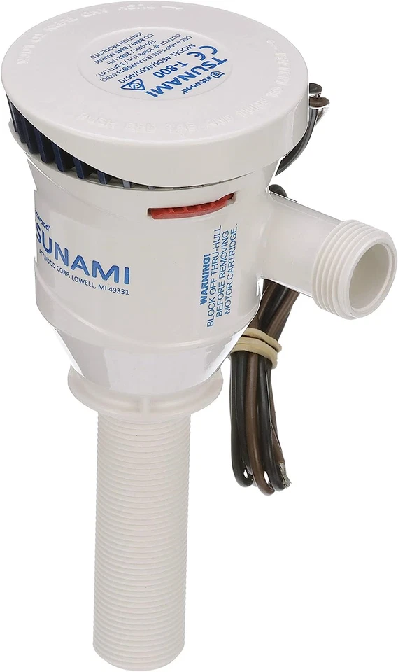 Tsunami T800 Aerator Pump 800 GPH 12V 3.5-Inch Inlet �-Inch Outlet 29-Inch Wire - Image 3 of 4