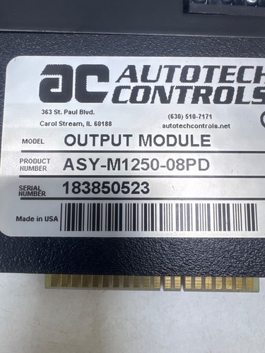 AUTOTECH CONTROLS ASY-M1250-08PD OUTPUT MODULE - Picture 5 of 7