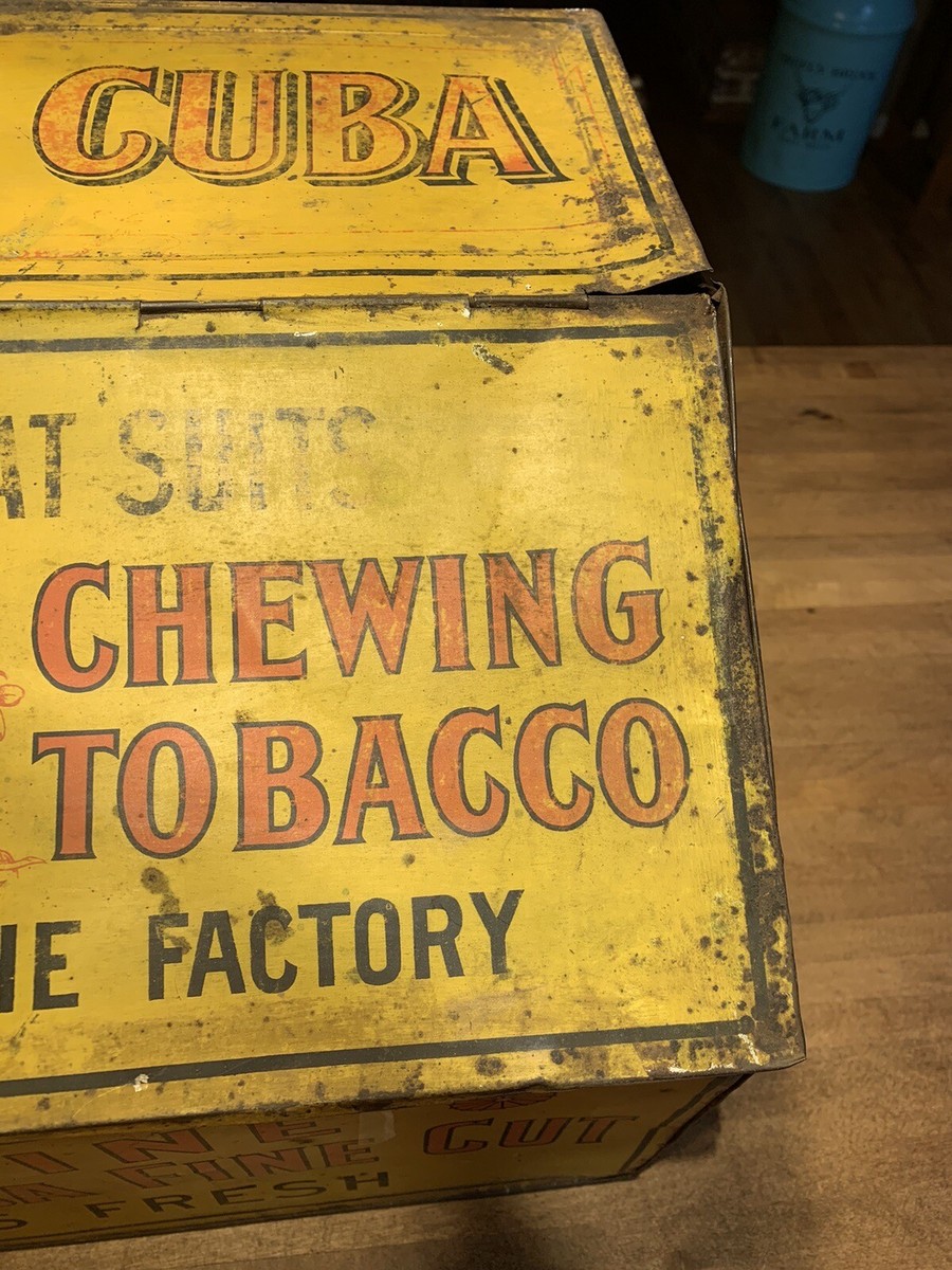 Sweet Cuba Chewing Tobacco - Fine Cut- Tin -Countertop Display - General  Store