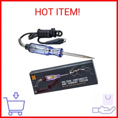 Voltage Continuity & Current Tester - 6-12 V DC - 24 V AC - Heavy Duty - 54'' Cor