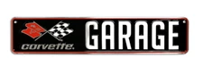 Chevy Chevrolet Corvette Garage Street Aluminum Wall Man Cave Sign