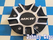 Mkw Wheels E85s158 . Black Silver Metal Wheel Center Cap 58 Qty. 1