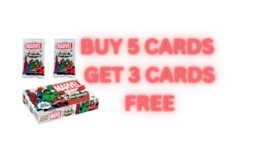 Marvel: Topps Chrome Base Karten 1-150 - Kaufen Sie 5 Karten erhalten Sie 3 GRATIS