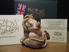 Harmony Kingdom Hot and Heavy Rhino Protecting Calf UK Made Box Figurine