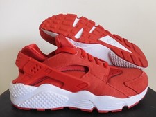 NIKE AIR HUARACHE ID RED-RED-WHITE "FLEECE" SZ 9.5 777330-993 