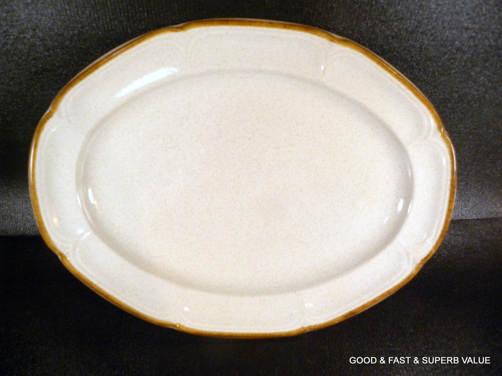 BAROQUE HEARTHSIDE stoneware JAPAN [ 13" Oval Serving Platter ] MICROWAVE eBay