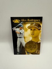 1997 Pinnacle Mint Collection Alex Rodriguez 3 of 30 Seattle Mariners with Coin