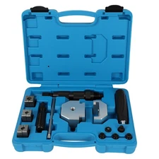 Brake Line Flaring Tool Kit 45-Degree Single Bubble Double Flares Kit for 3/16”