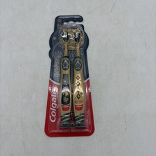 Colgate Harry Potter Kids Toothbrush Limited Edition Set 2 Extra Soft Gold New