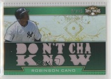 2011 Topps Triple Threads Triple Relics Emerald /18 Robinson Cano #TTR-83 q9p