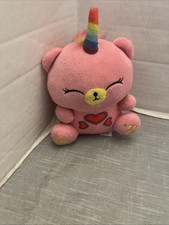 RARE PLUSH DOLL FIGURE UNI RUS0275 RUSS BERRIE PINK BEAR UNICORN TOY ME BEARS