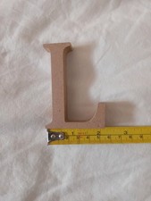 Freestanding Wooden L Letter