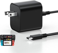 For Switch 2 Charger-60W 15V 4A AC Power Adapter for Nintendo 2/1 Fit 4K TV Dock