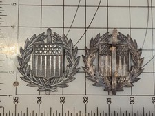 Repro WW1 American US Shield Wreath Helmet Plate French Adrian Doughboy 148