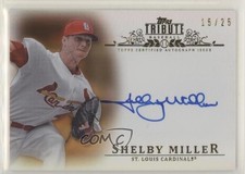 2013 Topps Tribute Auto Orange 15/25 Shelby Miller #TA-SMI Auto 0f6h