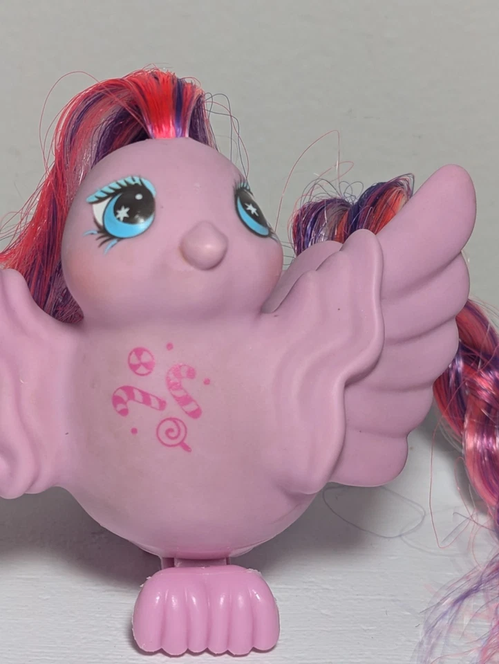 MY LITTLE PONY Tasty Fairy Tales Vintage G1 1987 Hasbro MLP Pink Bird Candy Cane Foto 3 de 4