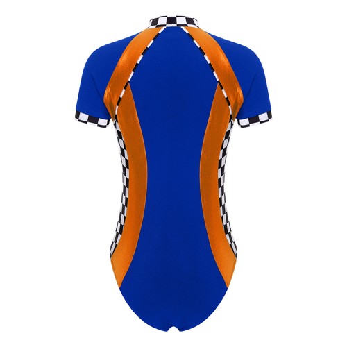 Womens One Piece Bodycon Jumpsuit Racing Suit Leotard Pool Party Bodysuit Bar - Picture 21 of 84