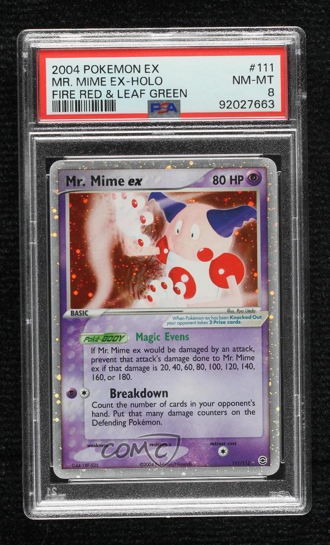 Mr Mime ex Holo Pokémon EX FireRed & LeafGreen PSA 8 2004