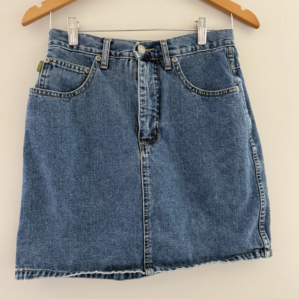 Esprit Women’s Blue A-Line Vintage Denim Skirt Size 28 GUC - Image 2 of 4