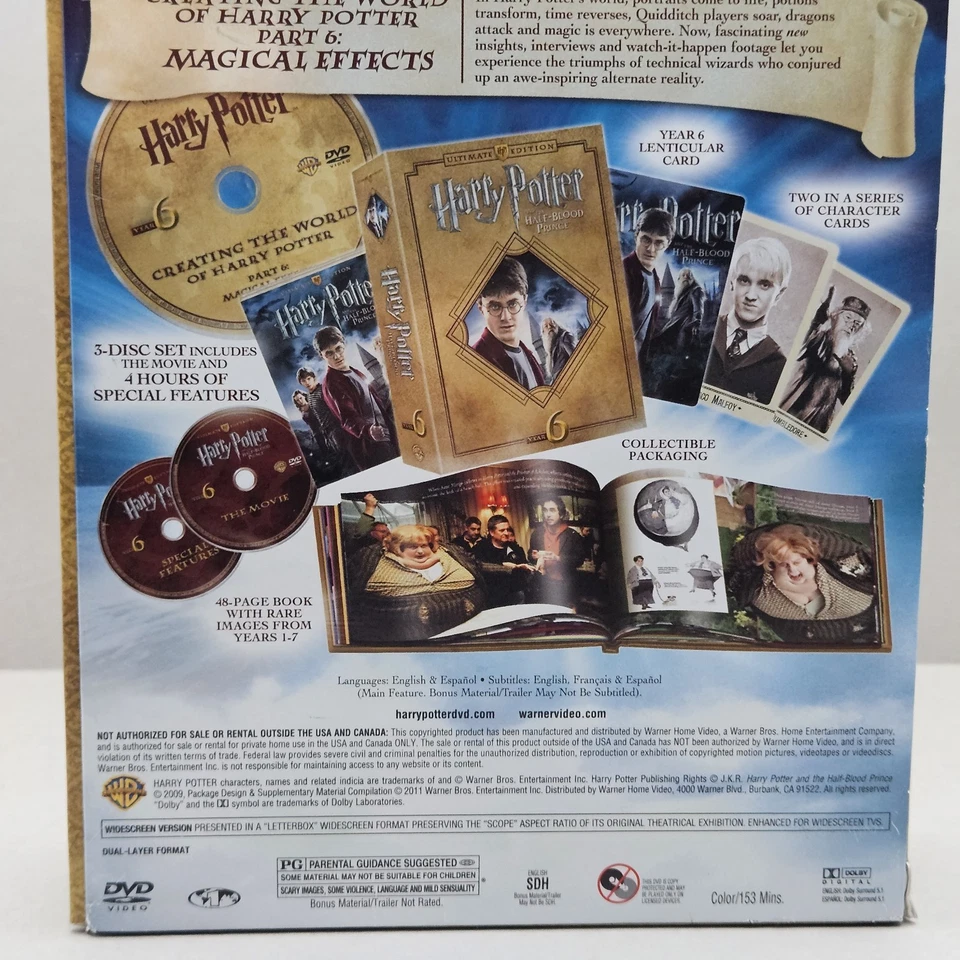 Harry Potter and the Half Blood Prince Ultimate Edition (DVD Box Set) Book Cards - image 4 of 4