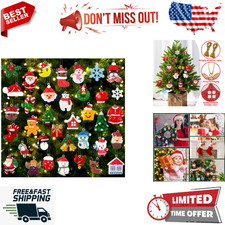 36 Piece Mini Resin Ornament Set - Christmas Tree Decorations