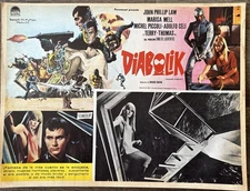 DANGER: DIABOLIK MARISA MELL MARIO BAVA MEXICAN LOBBY CARD 1968