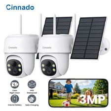 1-4Pack Wireless Solar Battery Powered Wifi Outdoor Home Security Camera System