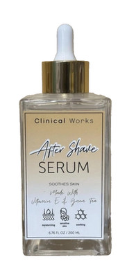 CLINICAL WORKS After Shave Serum for sensitive skin Large 6.76 Ox/200mL NEW