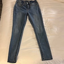 Seven7 Blue Skinny Jeans high rise tummyless 2