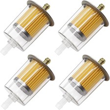 4pc High Performance Universal 516 Fuel Filter Industrial Inline Gas Fuel Line