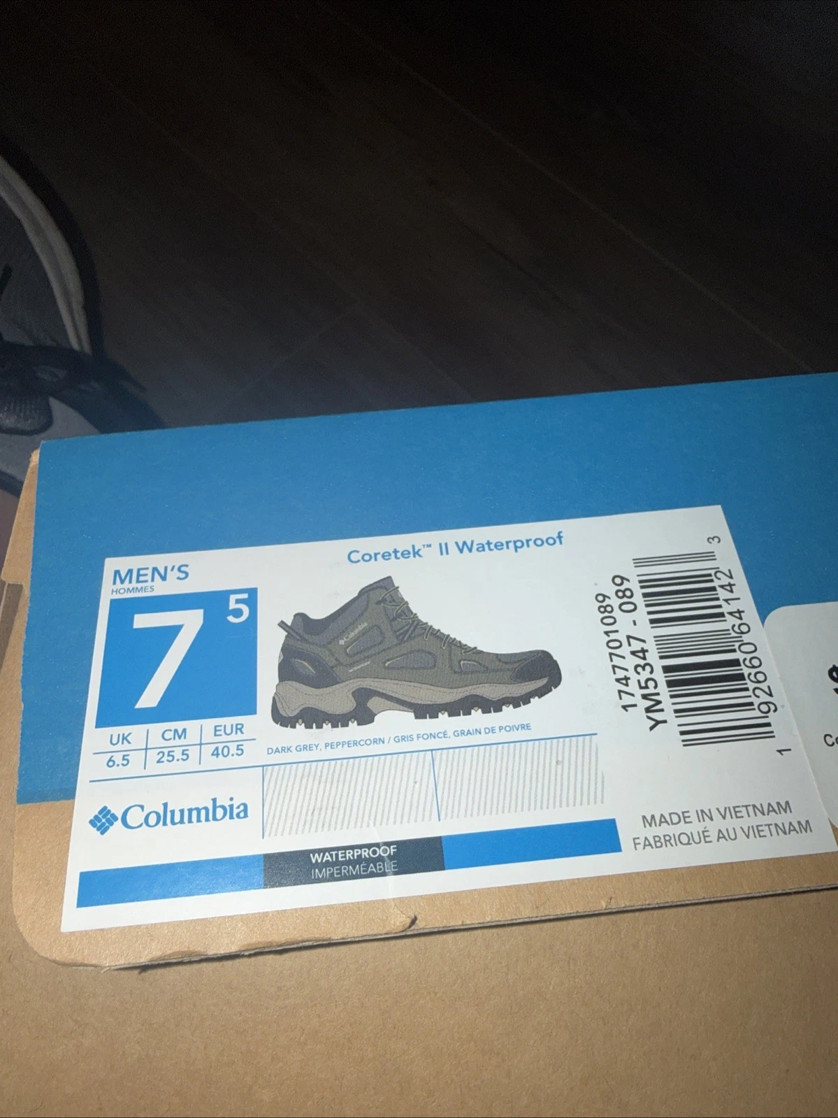 Columbia Coretek 2 Mid Mens 7 Waterproof Hiking Ankle Boots YM5347