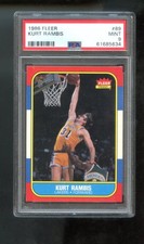 1986-87 Fleer #89 Kurt Rambis ROOKIE RC PSA 9 Graded Basketball Card 86-87 Laker. rookie card picture