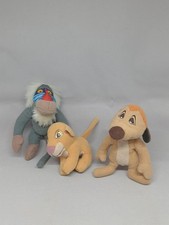 The Lion King 2 Simba's Pride 1998 McDonalds Happy Meal toy soft plush lot of 3