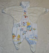 Vintage Carter  s Baby Pajamas 0-3M Footed One Piece USA Made See Pictures
