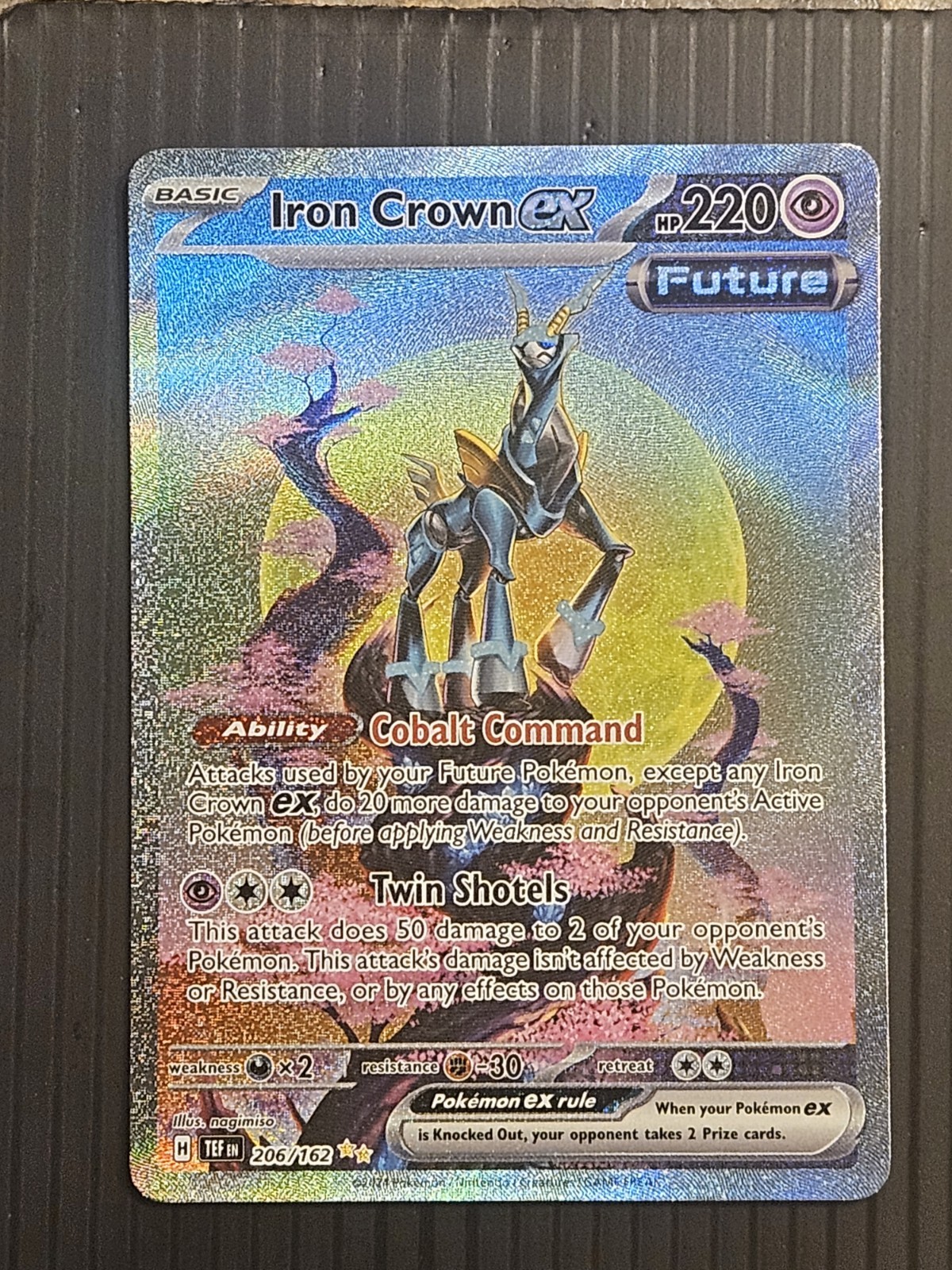 IRON CROWN EX 206/162 SPECIAL ILLUSTRATION RARE | NM | TEMPORAL FORCES