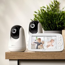 VAVA Baby Monitor Cameras 720p, 2.4GHz Connect with Split Screen