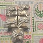 White Wax Votive Candles, Unscented, Silver Heart Design, Small Round, 5pk — photo 3