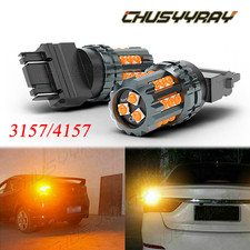 3157 3156 Amber Yellow Led Turn Signal Parking Light Bulbs Error Free Us